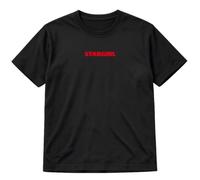 The Weekend Fan T-Shirt Black Stargirl Cotton Crew Neck Concert Tour Merch | 100% cotton, regular unisex cut, bold red print, round neckline, short sleeves, machine washable, casual wear