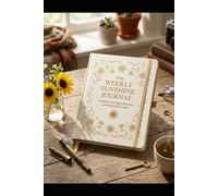 The Weekly Sunshine Journal: It is designed to help you intentionally pause once a week, pivot your focus toward gratitude, and cultivate a mindful habit of welcoming the good.