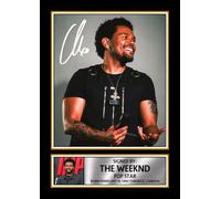 The Weeknd 2026 Signed Poster Print - Celebrity Autograph Style Music Memorabilia Collectors Gift - Pop Star Wall Art Print for Home, Office & Fan Decor, A3 Poster + Black Frame
