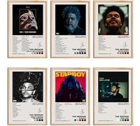 The Weeknd Posters Album Cover Poster Canvas Bedroom Decor Gift Wall Art Decor Print Picture Paintings for Living Room Bedroom Decoration (12x18inch)