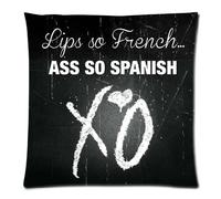 The Weeknd Xo Black Custom Square Zippered Pillowcase Cover Standard Size 18"x18" Two Sides