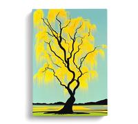 The Weeping Willow Tree Canvas Wall Art Print 30x20 Inch