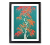 The Weeping Willow Tree Vol.3 Framed Print | A2 Black Framed Wall Art | Ready to Hang | Modern Floral Picture | Living Room Bedroom Lounge Office