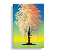 The Weeping Willow Tree Vol.4 Canvas Print | Gallery Wrapped 30mm Frame Wall Art | 30x20 inches | Ready to Hang | Modern Landscape Picture | Living Room Bedroom Lounge Office