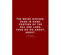 The Weird Sisters (Red Cover): Blank Notebook