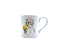 The Welsh 'Daffodil' Lady Bone China Mug (Small)