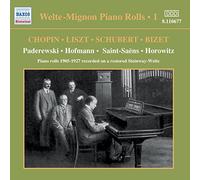 The Welte-Mignon Reproducing Piano Rolls Vol. 1 - CD - NAXOS (US Import)