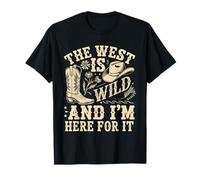 The West is Wild Southwest Cowboy Western T-Shirt