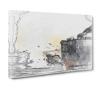 The West Pier on Brighton Beach Canvas Print | Gallery Wrapped 30mm Frame Wall Art | 30x20 inches | Ready to Hang | Coastal Seascape Picture | Living Room Bedroom Lounge Office