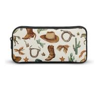 The Western Themed Pencil Case with Zipper Pen Pouch