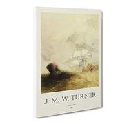 The Whale Ship By Joseph Mallord William Turner Canvas Print | Gallery Wrapped 30mm Frame Wall Art | 30x20 inches | Ready to Hang | Classic Animals Picture | Living Room Bedroom Lounge Office