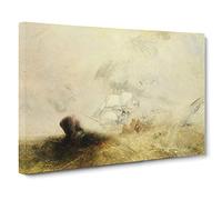 The Whale Ship By Joseph Mallord William Turner Canvas Print | Gallery Wrapped 30mm Frame Wall Art | 30x20 inches | Ready to Hang | Classic Animals Picture | Living Room Bedroom Lounge Office
