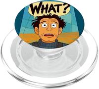 The What Guy Funny Expressive PopSockets PopGrip for MagSafe