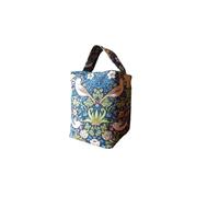 The Wheat Bag Door Stop Handmade Home Decoration - William Morris Strawberry Thief Navy Birds Floral