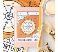 The Wheel of Fortune Vintage Tarot A5 Notebook