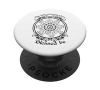 The Wheel Of The Year Blessed Be Witch Paganism Pagan PopSockets Adhesive PopGrip