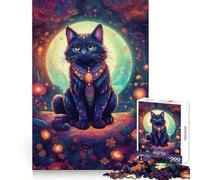 The Whimsical Cat Jigsaw Puzzles for Teenagers 1000 Pieces Logic Sense Toy Calm Fun Smooth Edge Birthday Gift (38x26cm)