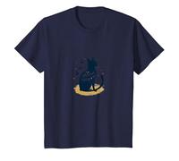The Whisker Whisperer Cat Lover Design with Paw T-Shirt, Kids, Navy, 6 Years