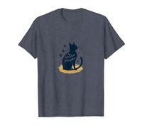 The Whisker Whisperer Cat Lover Design with Paw T-Shirt, Men, Heather Blue, 5XL