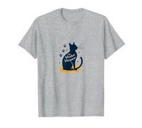 The Whisker Whisperer Cat Lover Design with Paw T-Shirt, Men, Heather Grey, 6XL