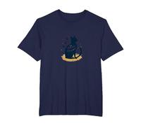 The Whisker Whisperer Cat Lover Design with Paw T-Shirt, Men's Big and Tall, Navy, 4X Tall