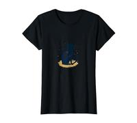 The Whisker Whisperer Cat Lover Design with Paw T-Shirt, Women, Black, XL