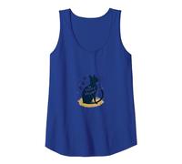 The Whisker Whisperer Cat Lover Design with Paw Tank Top, Women, Royal Blue, S