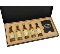 The Whisky Tasting Company - World Whisky Gift Set - Single Malt Whisky Tasting - Including Cotswolds, Penderyn, Nikka, Lindores, Filliers - 5 x 30ml (150ml Total)