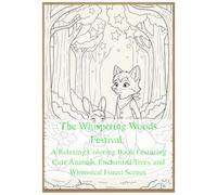 The Whispering Woods Festival: A Relaxing Coloring Book Featuring Cute Animals, Enchanted Trees, and Whimsical Forest Scenes