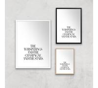 The Whisperings And The Champagne Giclee Art Print - A3 - Print Only