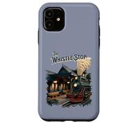 The Whistle Stop : Train Station and Steam Train vintage Case for iPhone 11