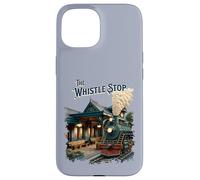 The Whistle Stop : Train Station and Steam Train vintage Case for iPhone 15