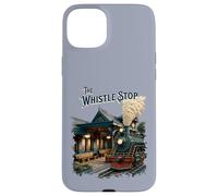 The Whistle Stop : Train Station and Steam Train vintage Case for iPhone 15 Plus