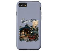 The Whistle Stop : Train Station and Steam Train vintage Case for iPhone SE (2020) / 7/8