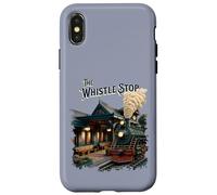 The Whistle Stop : Train Station and Steam Train vintage Case for iPhone X/XS