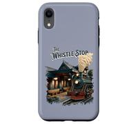 The Whistle Stop : Train Station and Steam Train vintage Case for iPhone XR