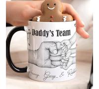 The Whistling Wren Personalised FIST Bump Daddy Mug, Dad Gift for Him, Mug Gift for Him, Father Birthday Mug, Personalised Daddy Mug