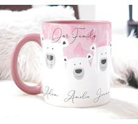 The Whistling Wren Personalised Mummy Mug, Polar Bear Gift for Her, Gift for Her, Mum Birthday Cup