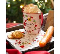 The Whistling Wren Personalised Santa Plate & Mug, Christmas Eve Set, Father Christmas Tray, Made from Real Slate