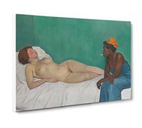 The White And The Black By Felix Vallotton Canvas Print | Gallery Wrapped 30mm Frame Wall Art | 30x20 inches | Ready to Hang | Classic Picture | Living Room Bedroom Lounge Office
