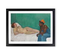 The White And The Black By Felix Vallotton Classic Painting Framed Print | A3 Black Framed Wall Art | Ready to Hang | Classic Historical Picture | Living Room Bedroom Lounge Office
