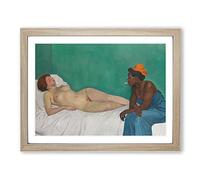 The White And The Black By Felix Vallotton Classic Painting Framed Print | A3 Oak Framed Wall Art | Ready to Hang | Classic Historical Picture | Living Room Bedroom Lounge Office