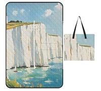 The White Cliffs of Dover Large Picnic Mat Beach Blanket Waterproof Foldable Bag for Camping Outdoor