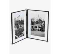 The White Company Black Double Steel Photo Frame 13.7' X 8.6' 1 Size