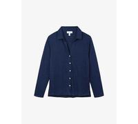 The White Company Boys Deep Water Kids Button-up Long-sleeve Linen Shirt 16