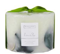 The White Company Lime & Bay Botanical Candle and Plate - Large
