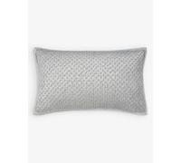 The White Company Silvergrey Brompton Hand-quilted Medium Cotton-blend Cushion Cover 50cm X50cm