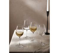 The White Company Sky Optic Glass Wine Glasses Pack of Four 1 Size