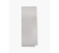 The White Company Soft Grey Fringed-edge Cotton Table Runner 40cm X 230cm 1 Size
