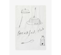 The White Company The White Company Breakfast Club Cotton Tea Towel Whtecharc 1Size